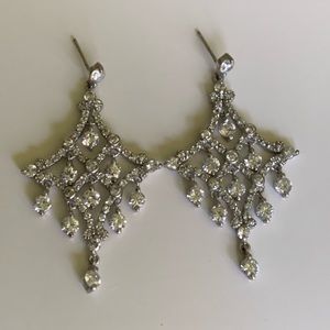 🛑 3/15 Crystal chandelier earrings sparkly bridal party prom evening party